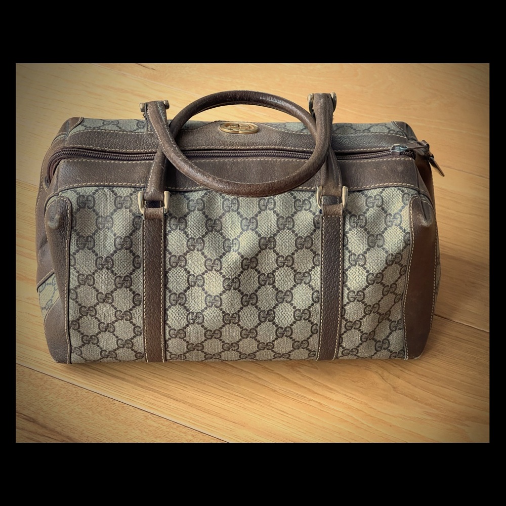 Gucci Vintage ( circa 1980s ) Boston Doctors Bag
